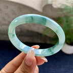细糯种飘花贵妃手镯（54.2mm）（yc200980）