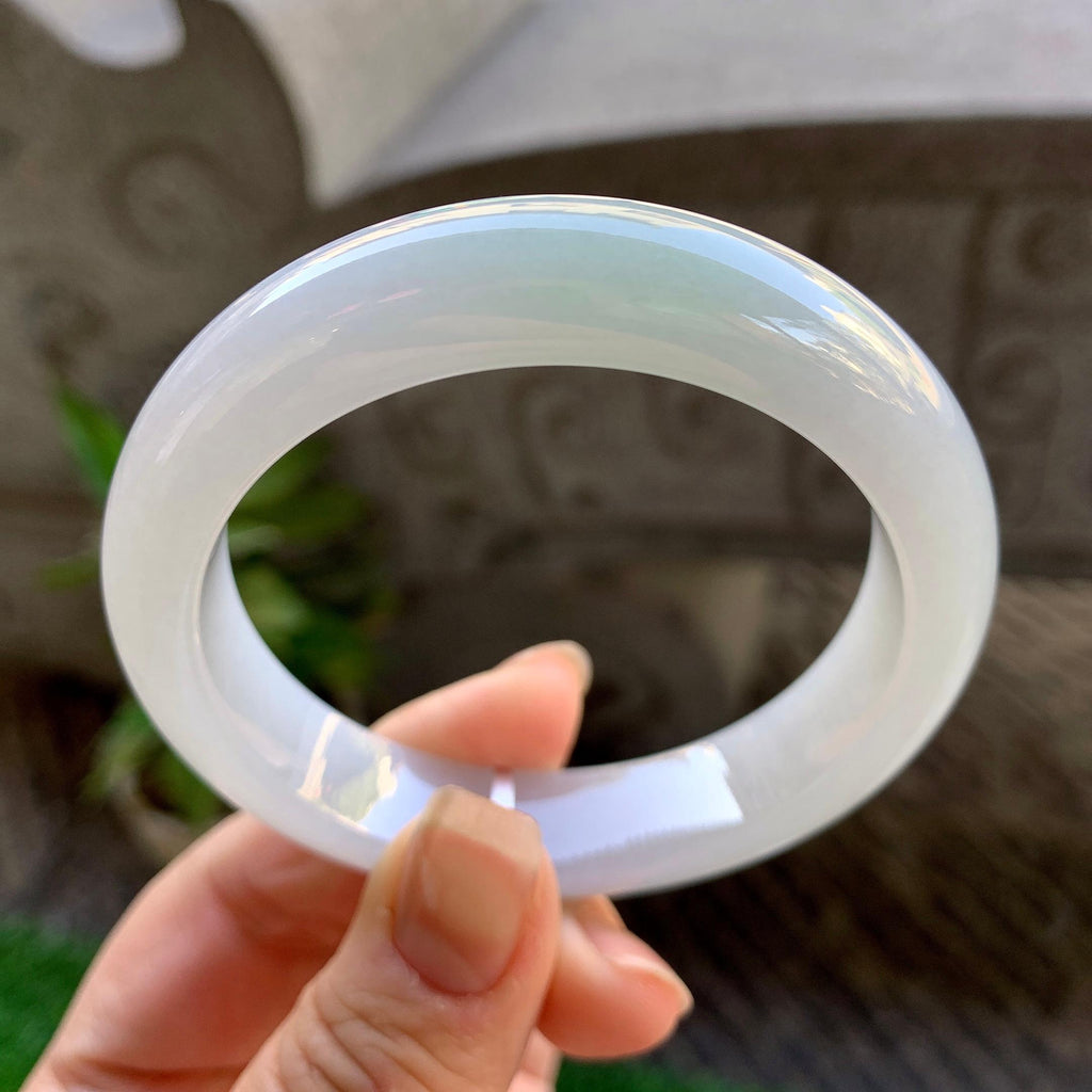 细糯种淡晴底平安镯（54.4mm）（yc308182）