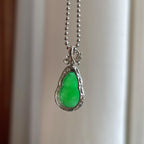 18k金钻镶糯冰满绿翡翠葫芦（yc257846）