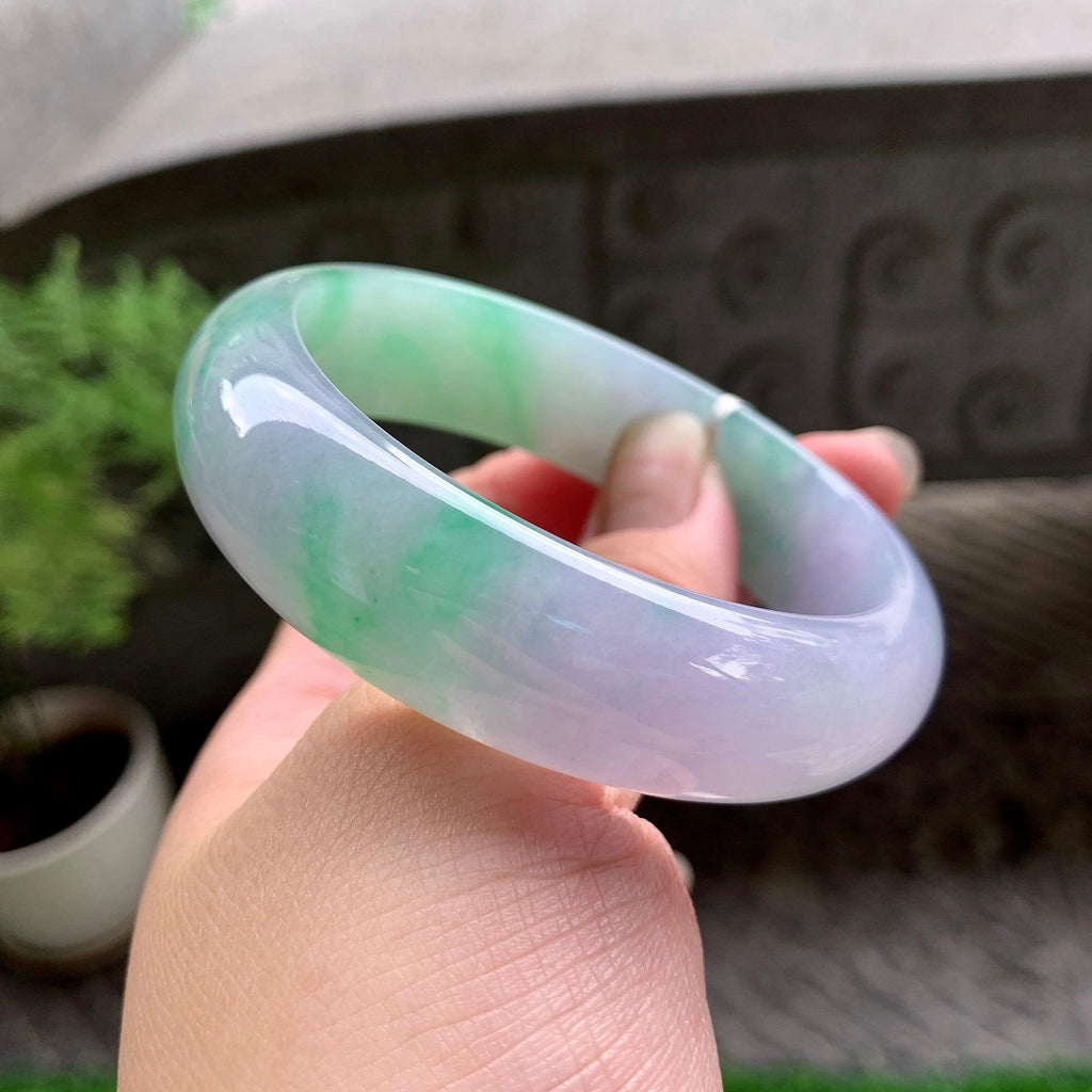 细糯种春彩宽版轮胎手镯（57.8mm）（yc225042）