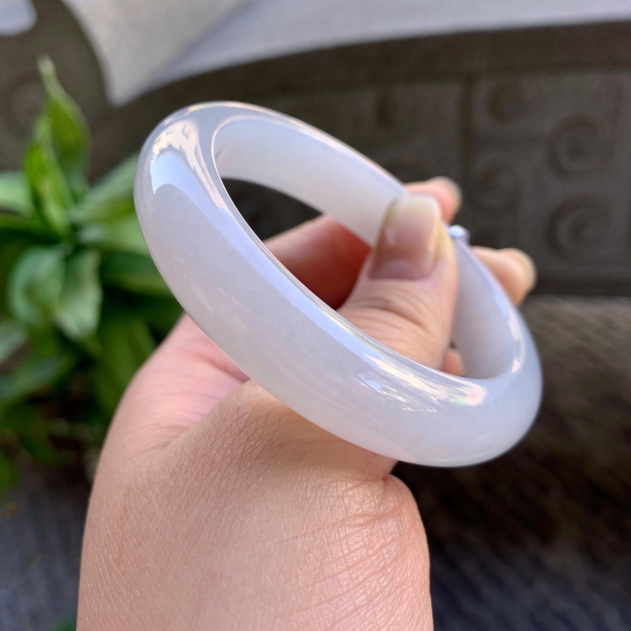 细糯种无色平安镯（54.5mm）（yc308760）