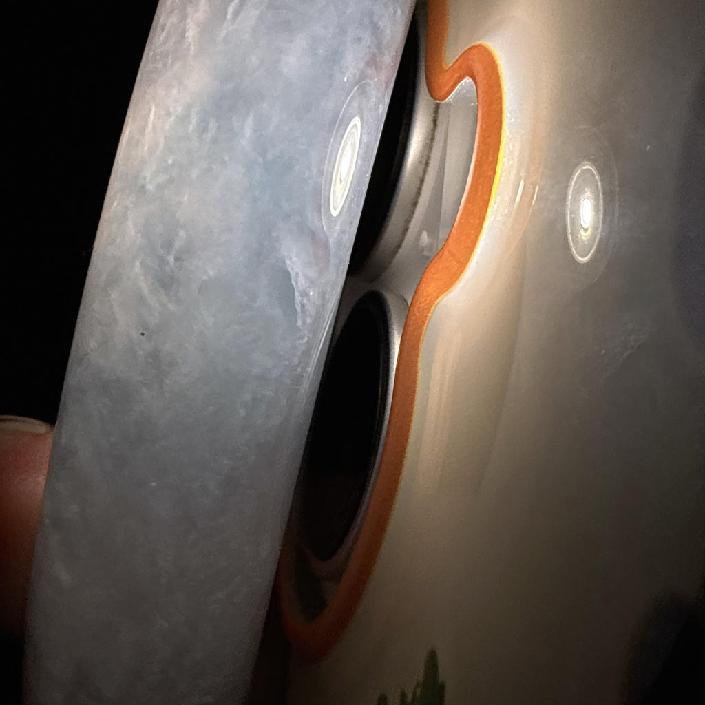 冰种蓝晴正圈平安镯 54圈 天然缅甸A货翡翠（yc485479）