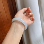 糯冰翡翠平安镯（58mm）（yc247652）