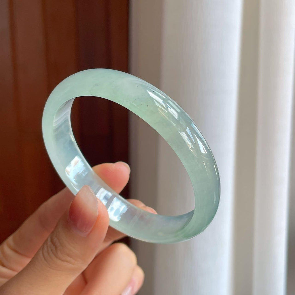 冰种晴底翡翠贵妃镯（60mm）（yc314012）