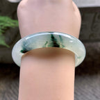 糯冰种飘花平安镯（56.3mm）（yc195344）