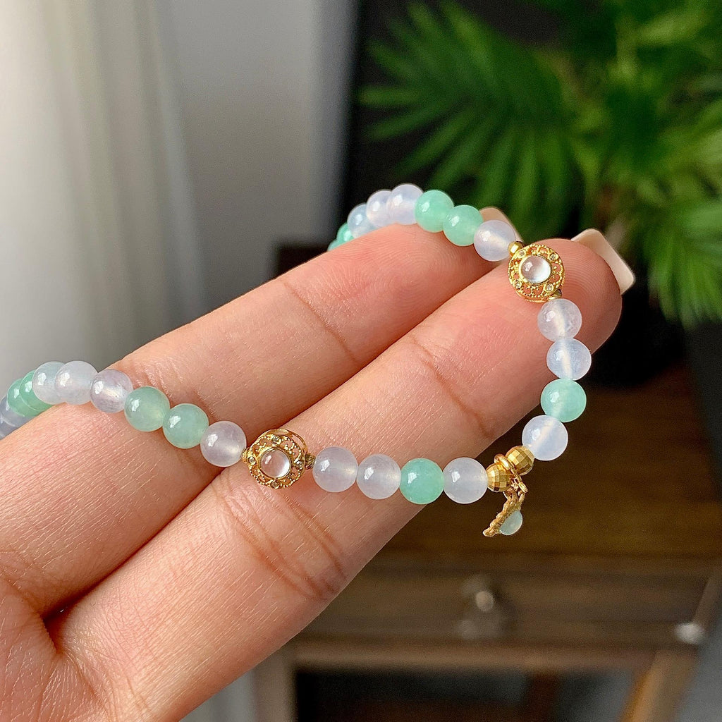 糯冰种多彩手链（yc230959）