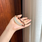 糯冰黄翡手牌 天然缅甸A货翡翠（yc455580）