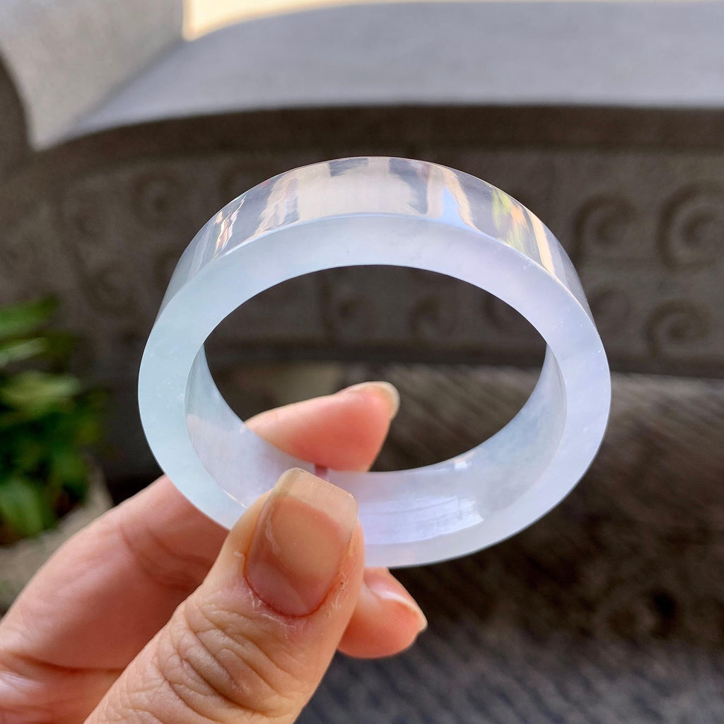 糯冰种无色童镯（44.3mm）（yc307300）