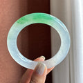 冰种带色圆条手镯 58圈（yc755526）