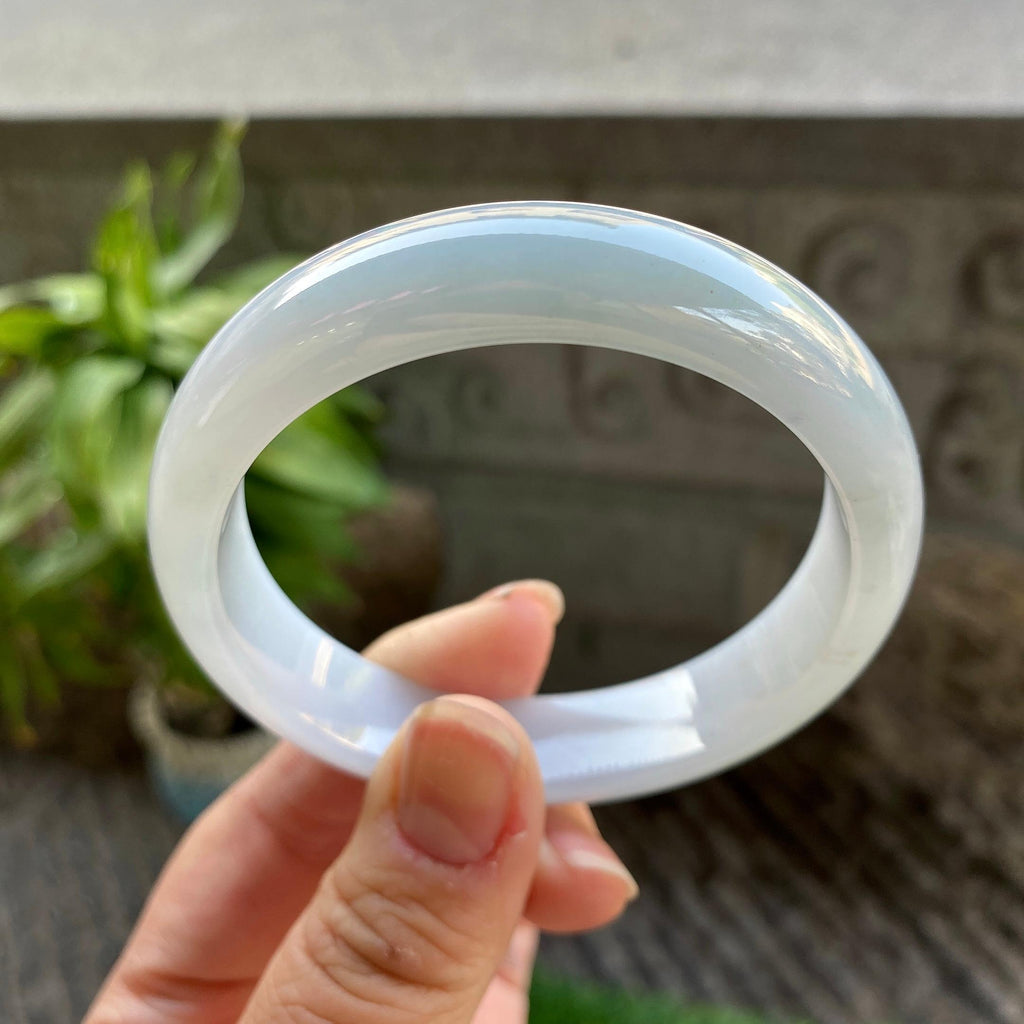 细糯种淡晴底平安镯（56.5mm）（yc311868）