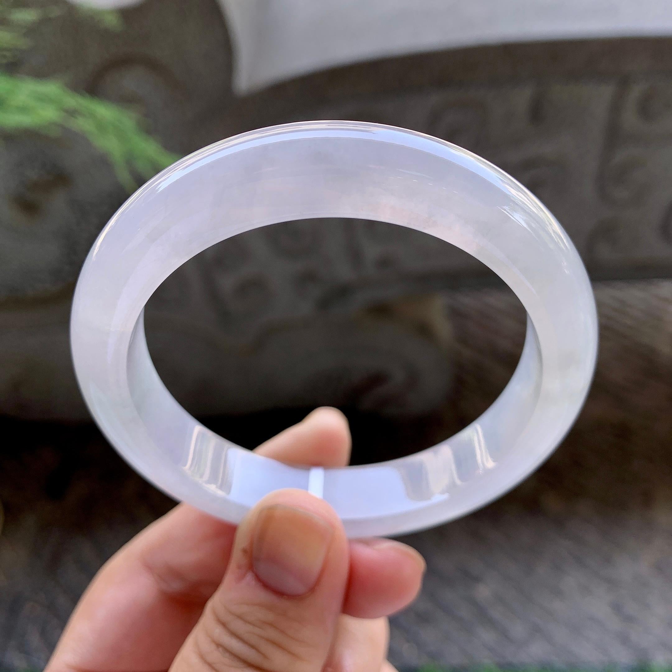 细糯种无色平安镯（57.2mm）（yc199588）