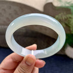 糯冰种淡晴底平安镯（59mm）（yc233896）