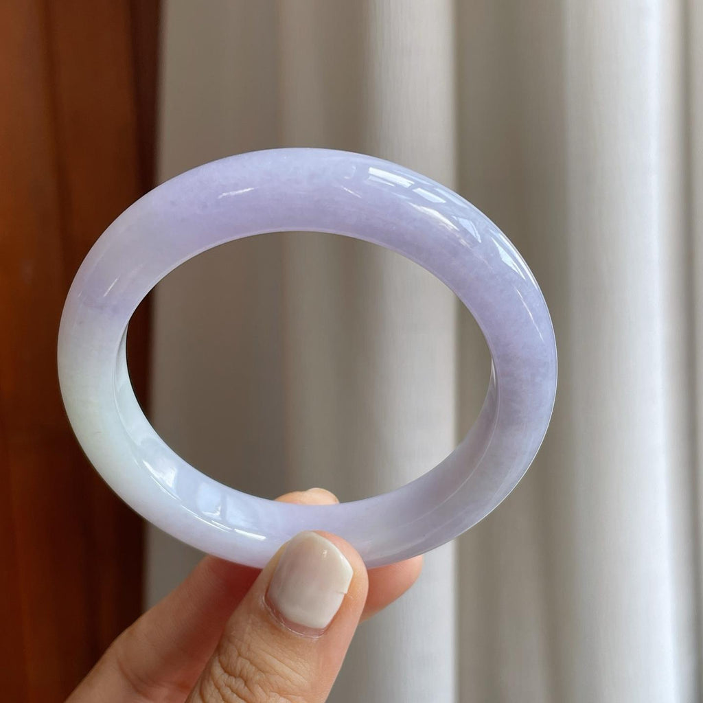 糯冰紫罗兰翡翠平安镯（57mm）（yc254962）