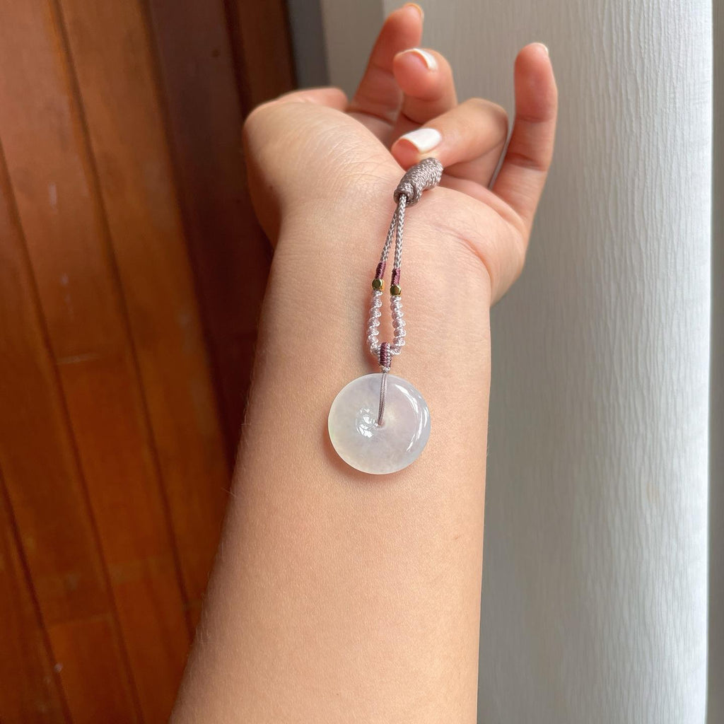 冰种无色翡翠平安扣（yc257281）