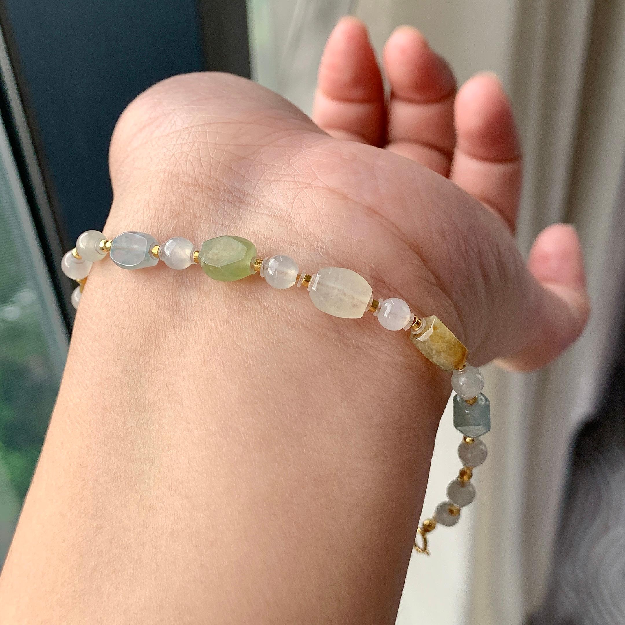 糯冰种多彩手链（yc230958）