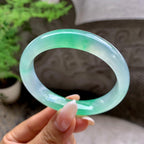 冰种翠绿平安镯（56.9mm）（yc203710）