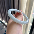 糯种淡晴底圆条手镯（58.2mm）（yc262789）