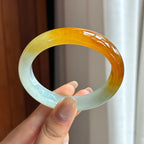 Vòng tay Hoàng phi ngọc phỉ thúy bán băng tuyết 54 vòng Ngọc phỉ thúy Miến Điện tự nhiên loại A (yc450825)