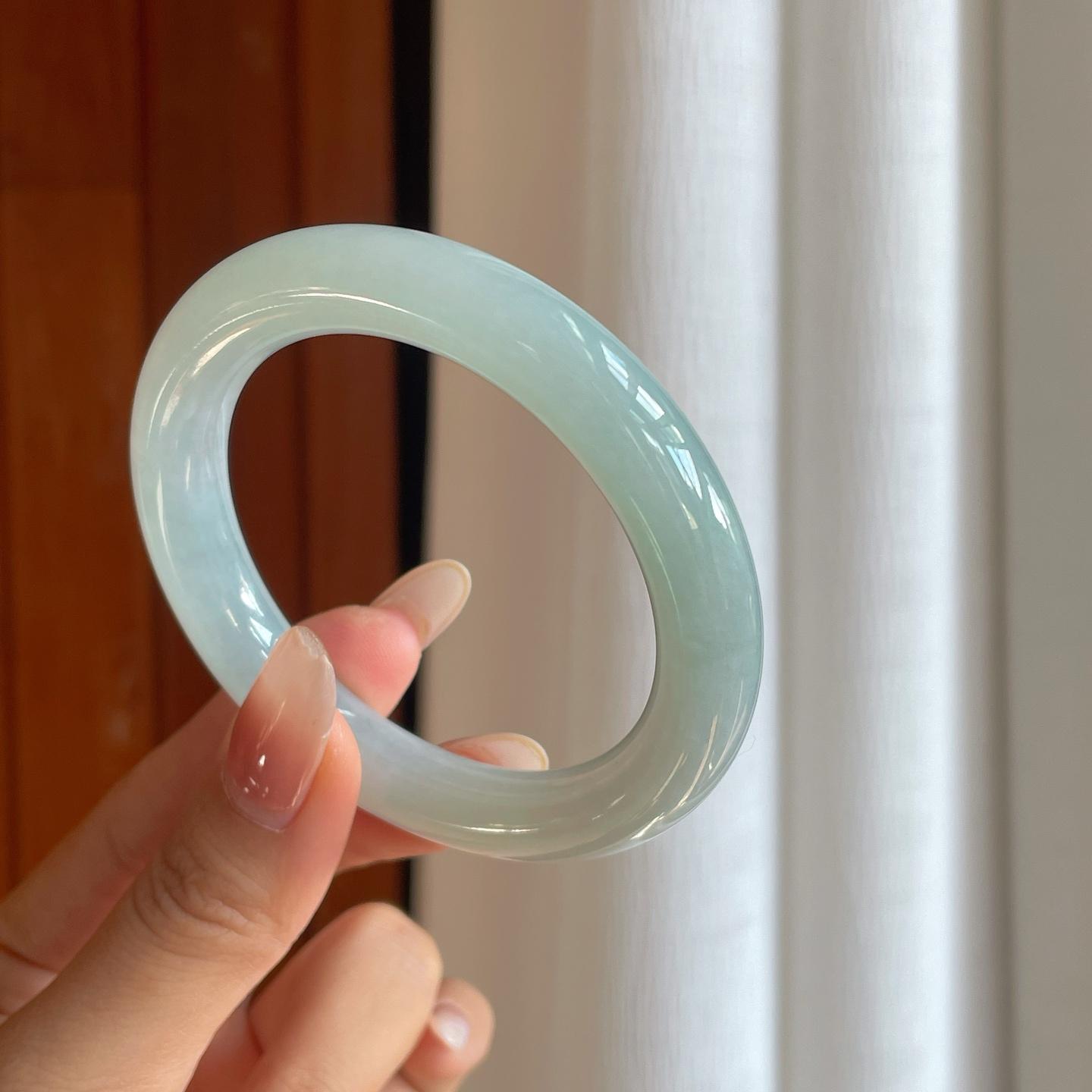 糯冰晴底翡翠圆条（54mm）（yc269673）