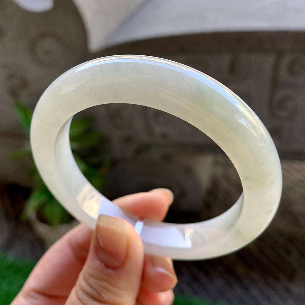 细糯种飘花平安镯（55.7mm）（yc308177）