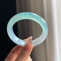 冰种天空蓝翡翠平安镯（57.2mm)（yc361654）