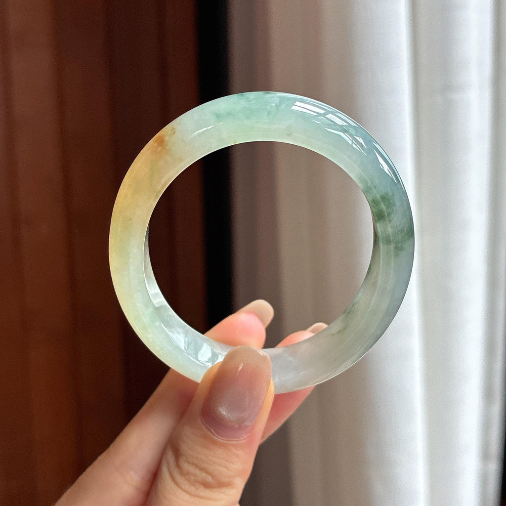 Vòng Ngọc Bích Mi Phi Tuyết Băng Phấn Hoa Đặc Sắc size 52