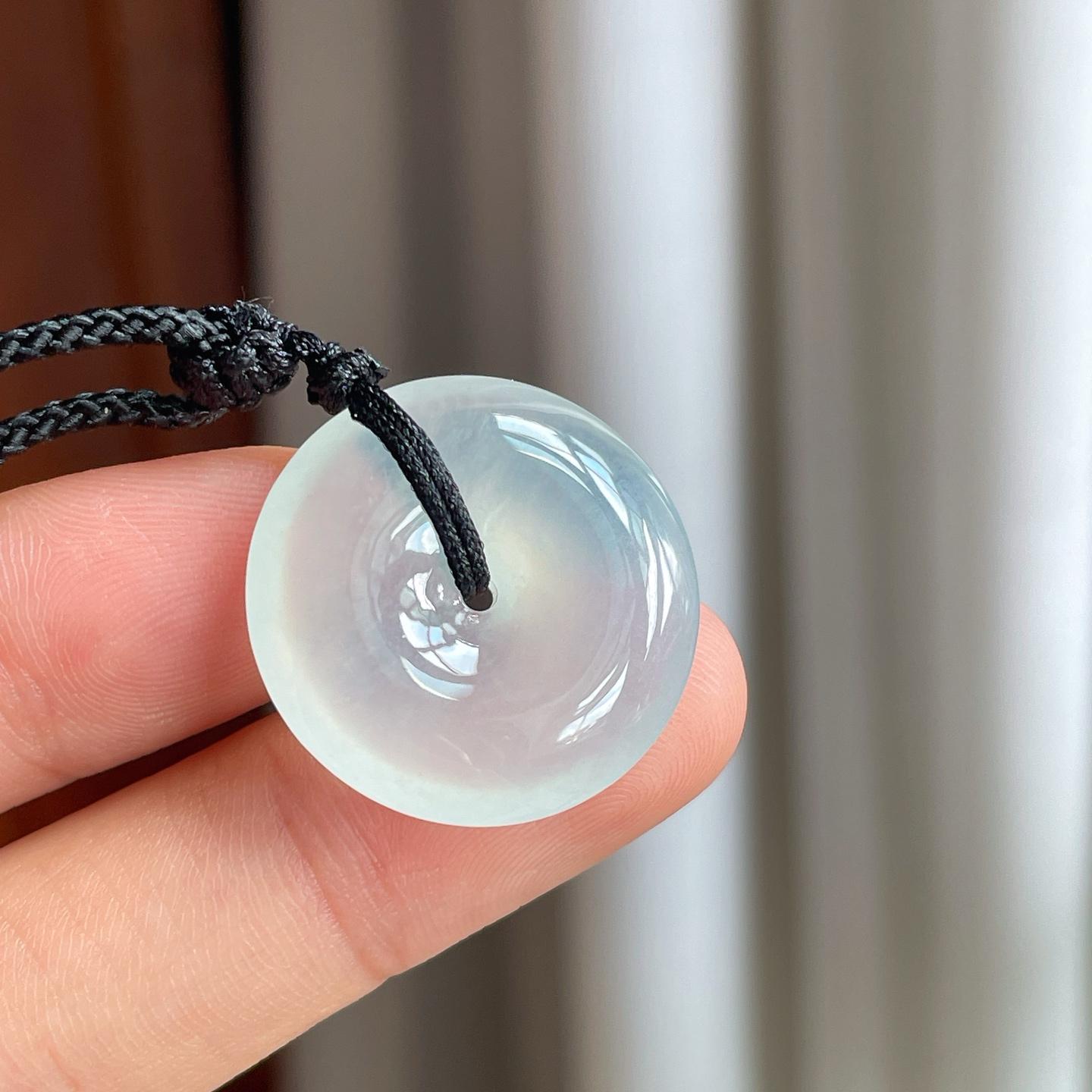 冰种淡底色翡翠平安扣（yc247644）