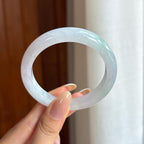 糯冰淡春底翡翠平安镯（54.4mm)（yc423164）