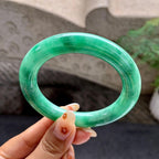 糯种满绿圆条手镯（57.7mm）（yc263454）