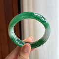 冰种带色翡翠平安镯（53.2mm)（yc424263）