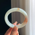 糯冰红翡翡翠平安镯（56mm）（yc373435）
