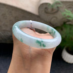 细糯种飘花平安镯（56.8mm）（yc196514）