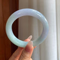 糯冰椿彩翡翠平安镯（59.2mm）（yc295071）