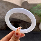 糯种无色圆条手镯（54.8mm）（yc263460）