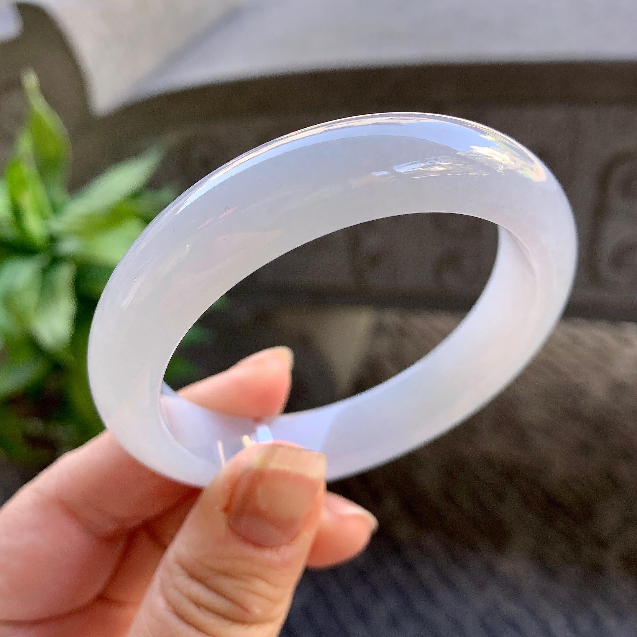 细糯种无色平安镯（54.5mm）（yc308760）