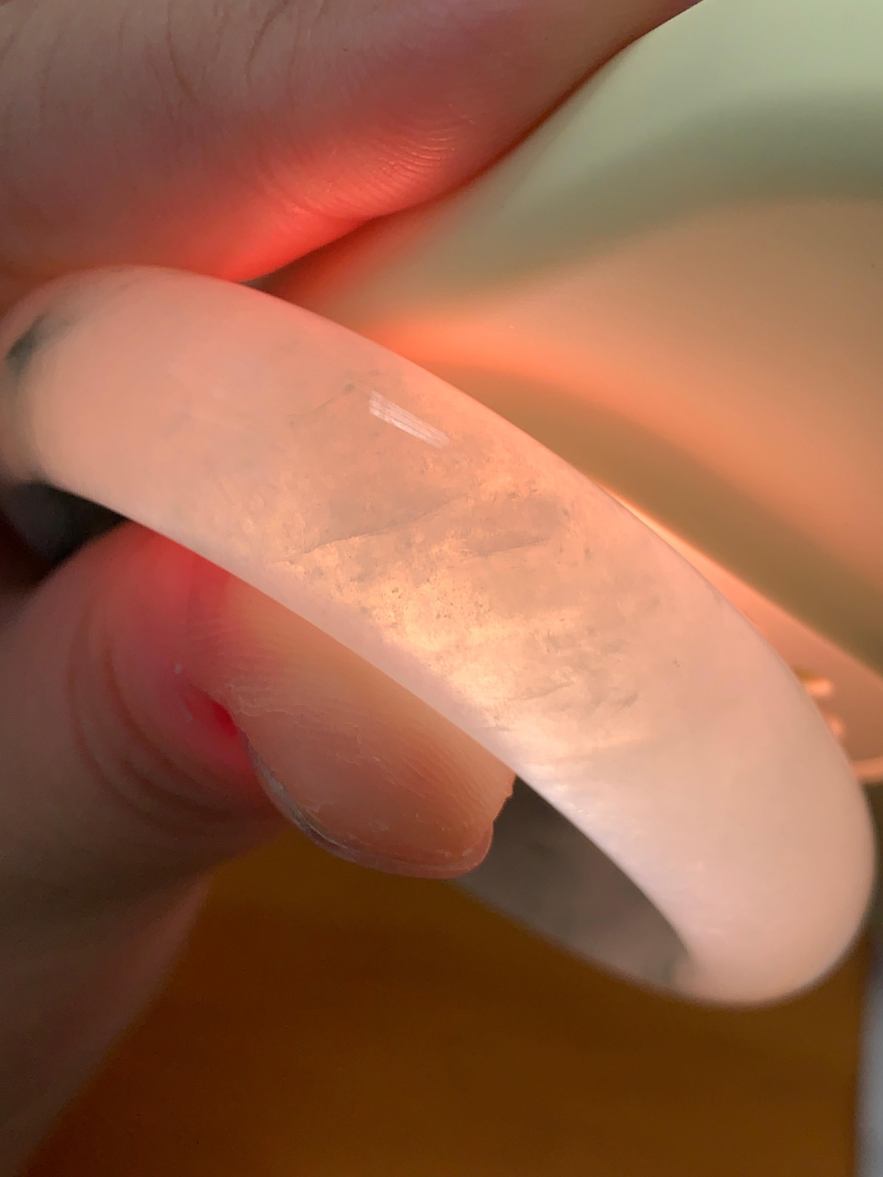 糯冰种飘花贵妃手镯（56.7mm）（yc243905）