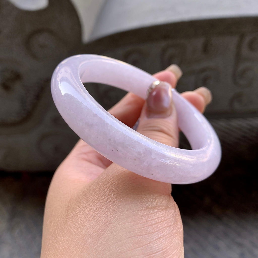糯种淡紫罗兰平安镯（56mm）（yc296335）