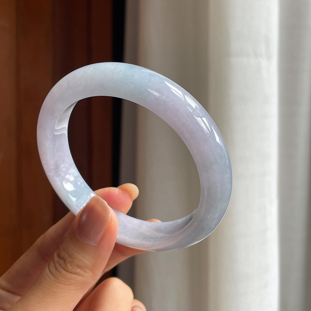 糯冰紫罗兰翡翠平安镯（57.5mm）（yc411290）