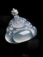 18k金扣冰种翡翠佛公（yc269682）