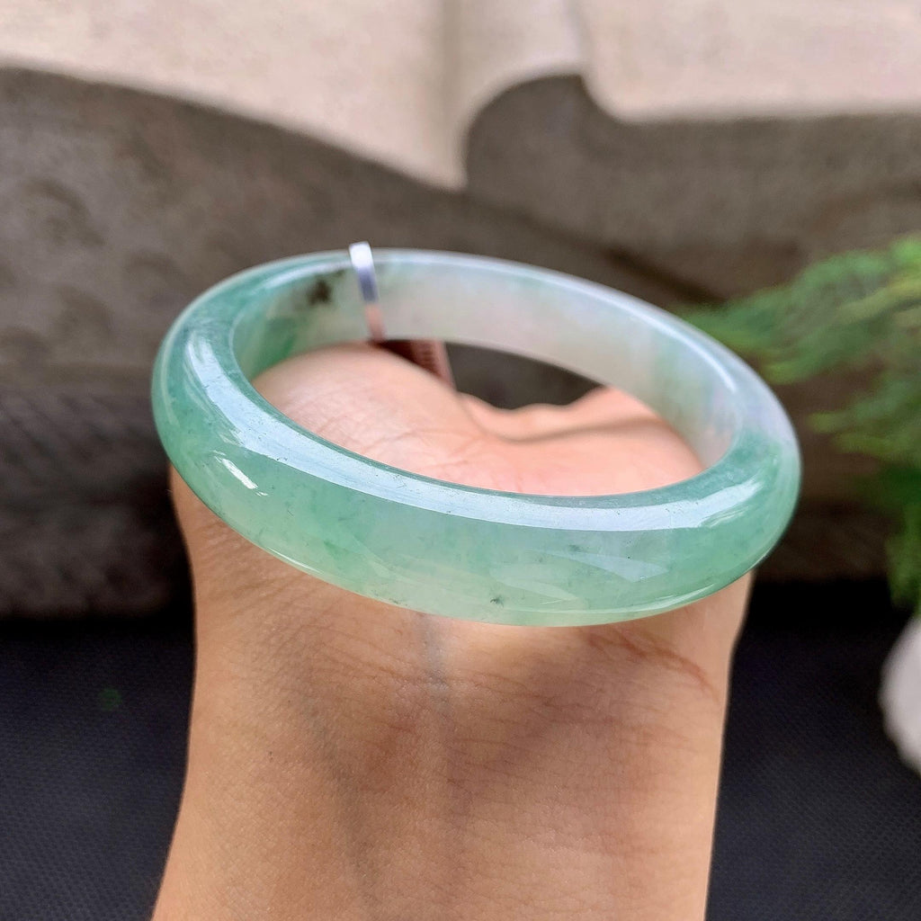 细糯种飘花平安镯（54mm）（yc257771）