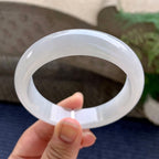 细糯种无色宽版轮胎手镯（58mm）（yc233898）