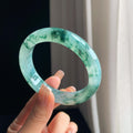 冰种飘花翡翠平安镯（58.8mm）（yc376906）