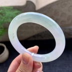 细糯种淡春彩圆条手镯（56mm）（yc195931）