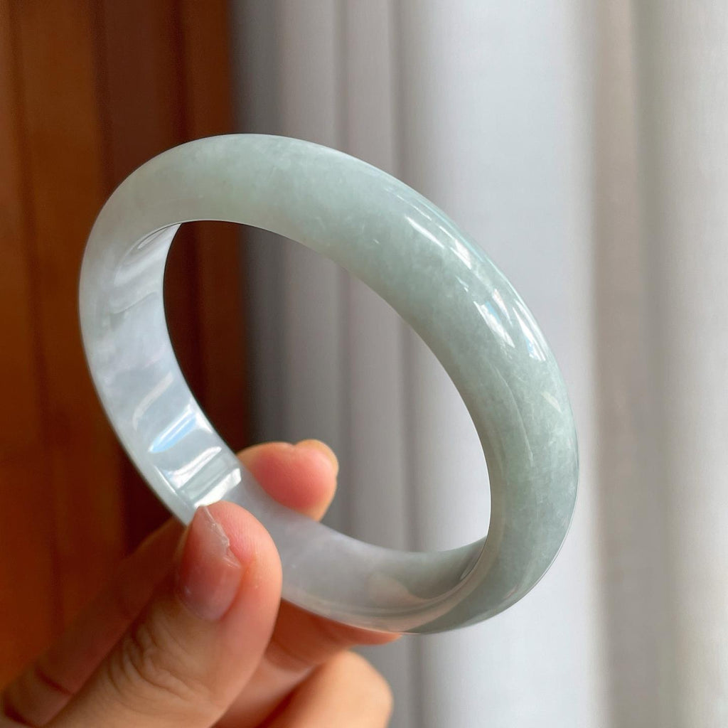 糯冰翡翠平安镯（58.8mm）（yc215234）