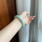 糯冰晴底翡翠平安镯（58.2mm）（yc282588）