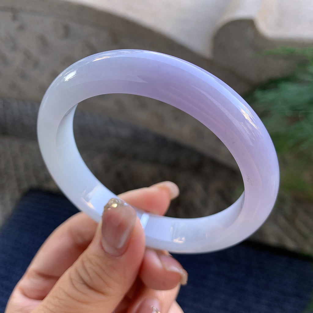 细糯种紫罗兰平安镯（57mm）（yc294658）