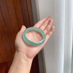 冰种蓝晴底翡翠平安镯（54.2mm）（yc257278）