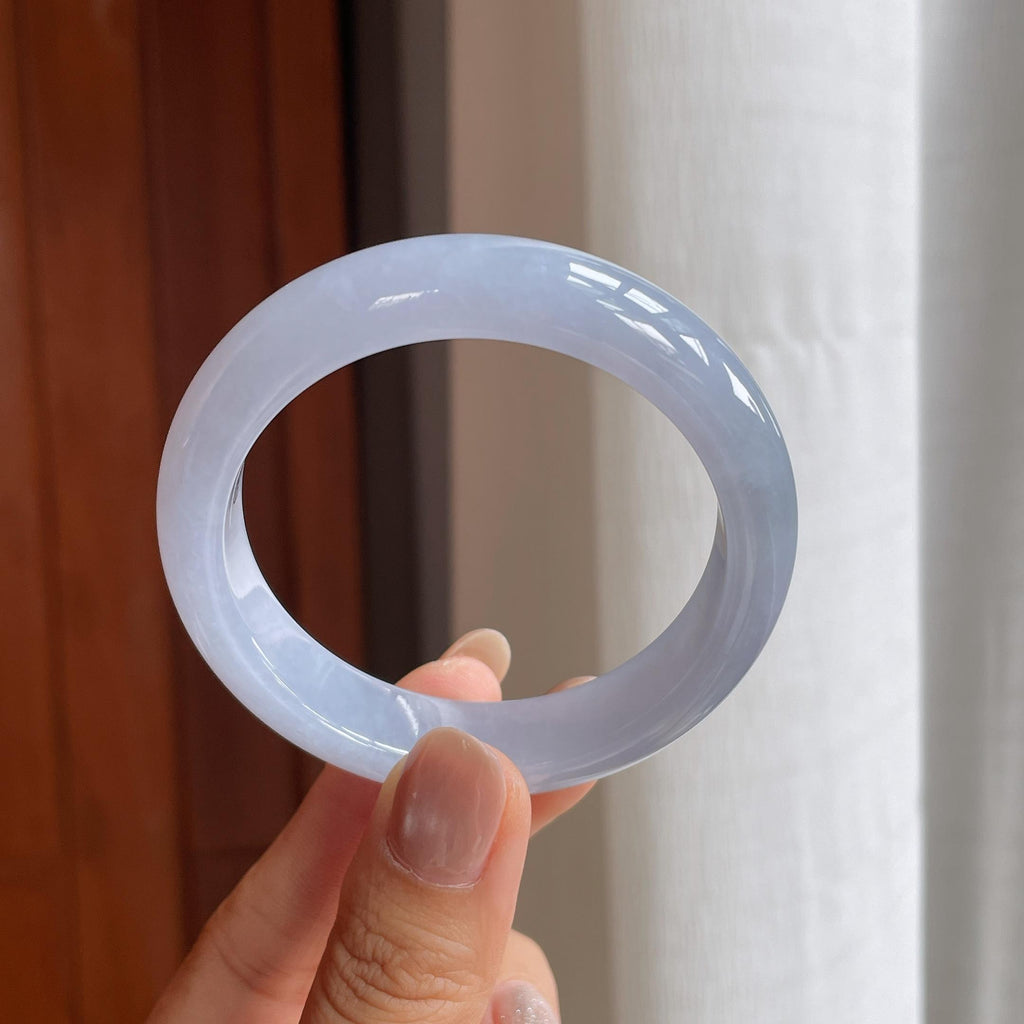 糯冰紫罗兰翡翠平安镯（52.5mm）（yc414548）