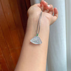 18k金镶冰种飘花翡翠佛公（yc247658）