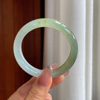 冰种黄翡翡翠平安镯（54.3mm）（yc361744）